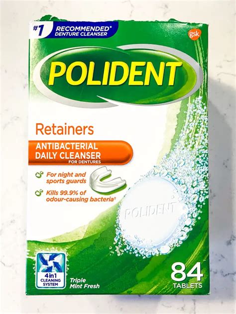 polident for night guard.